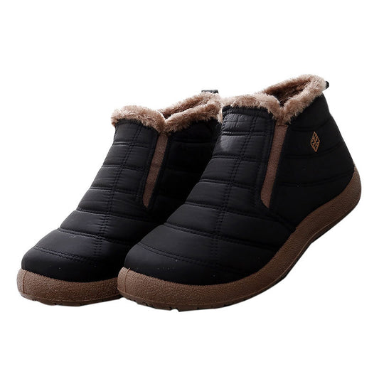 Winter Men's Cotton Shoes High-top Warm Fleece-lined