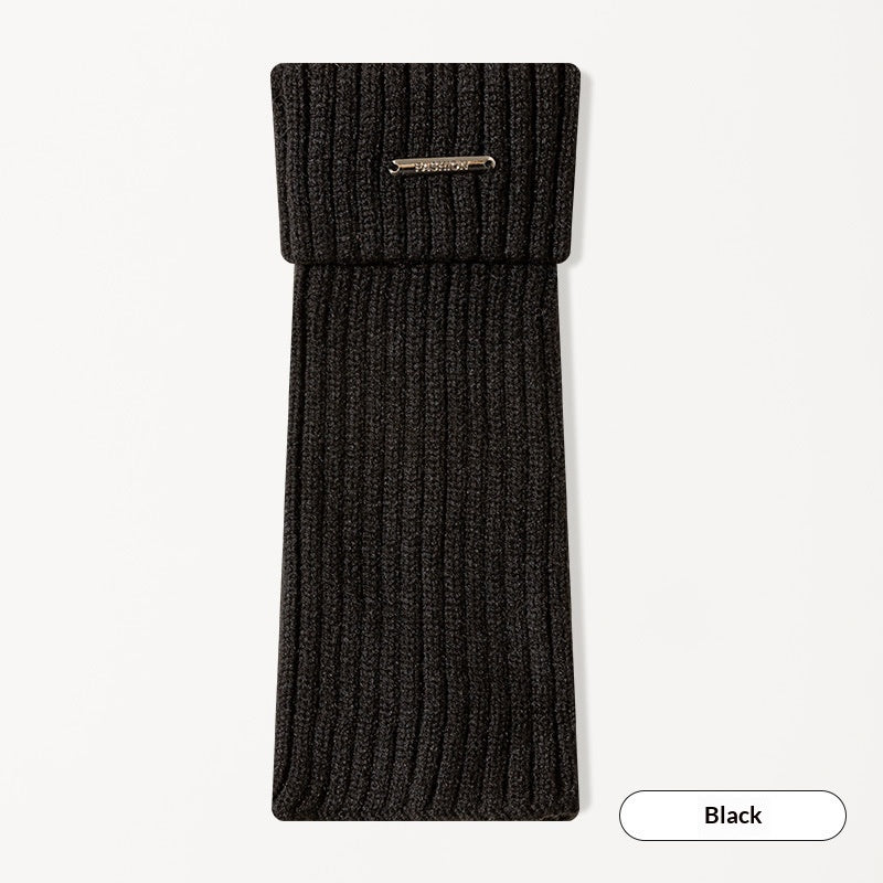 Female Vertical Stripe Slimming Solid Color Retro Sock Set