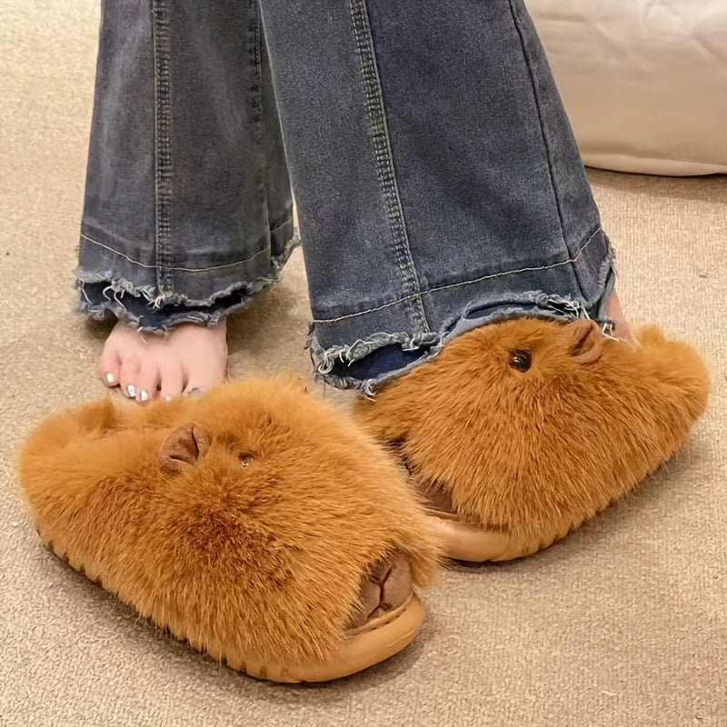 Comfortable Women's Slippers Soft Suede Indoor