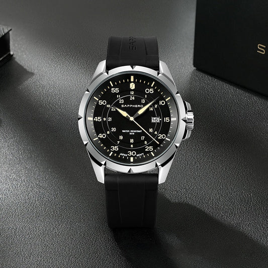 Youth Student Quartz Exam Watch Men's Silicone Waterproof 520 Gift For Boyfriend