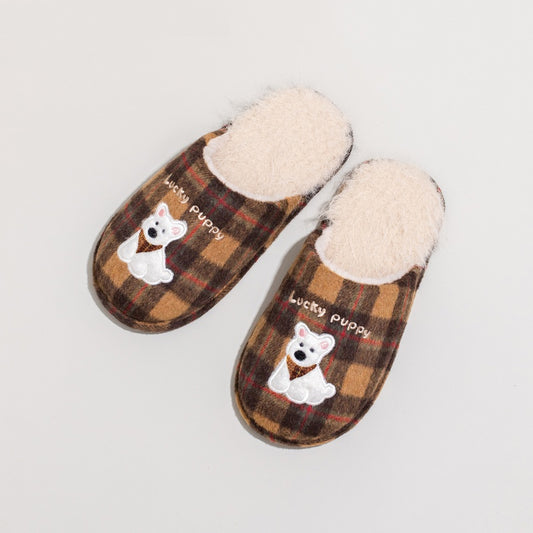 Autumn And Winter Indoor Home Plush Cotton Shoes Cute Soft And Fluffy
