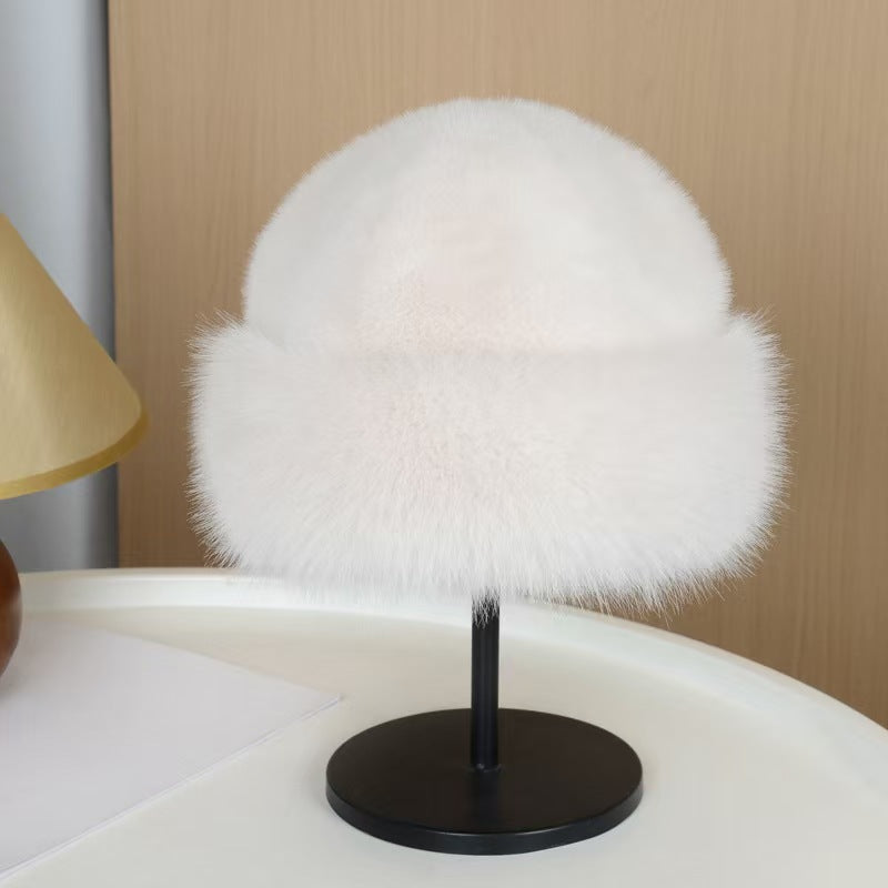 Plush Mongolian Hat For Cold Weather, Warm Fleece-lined Women's Winter Hat