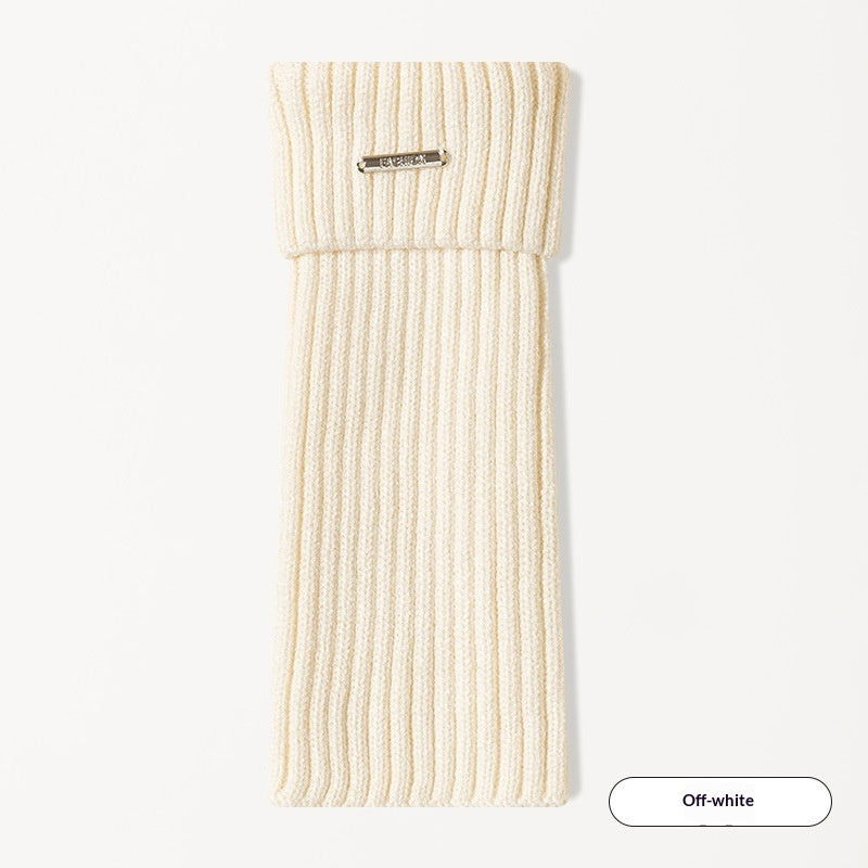 Female Vertical Stripe Slimming Solid Color Retro Sock Set